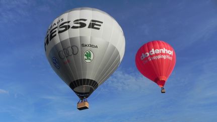Autohof Hesse und der Dodenhof-Ballon von der Ballonfahrt Dunker Müller