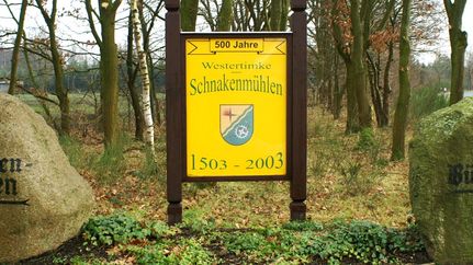 Westertimke-Schnakenmühlen-Ortstafel