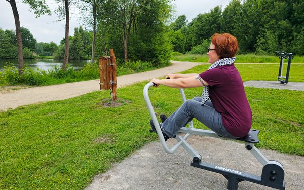 Gerätebenutzung am Visselsee