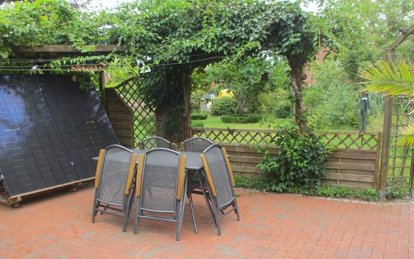 Terrasse der Gästewohnung Heinschenwalde