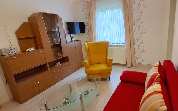 Kleines Wohnzimmer der Gästewohnung Heinschenwalde