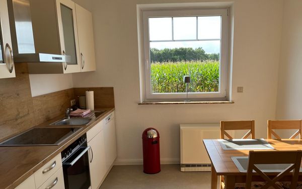 Küche der Ferienwohnung Am Wald
