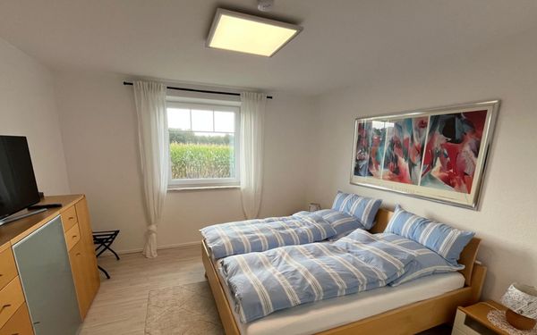 Schlafzimmer der Ferienwohnung Am Wald