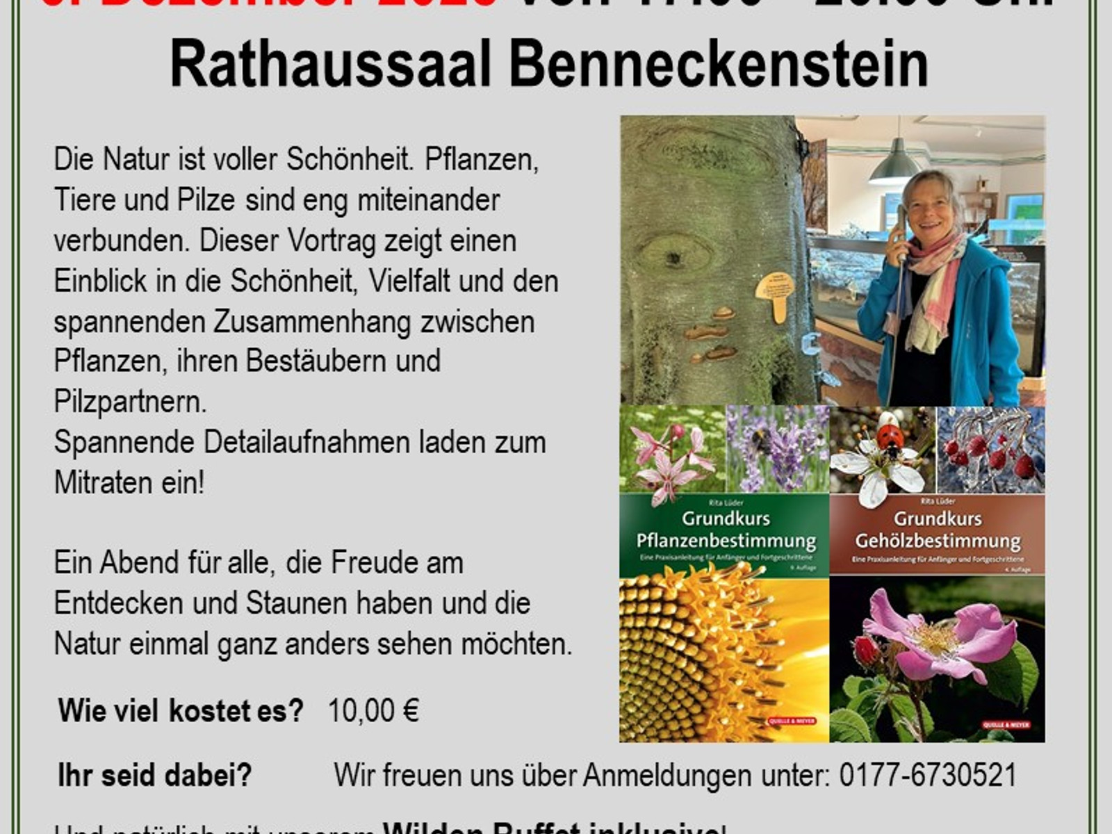 Plakat die Natur aus einem anderen Blickwinkel
