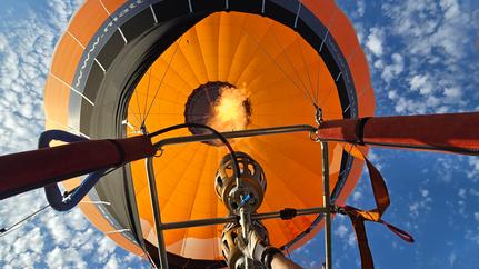 Ballon von unten