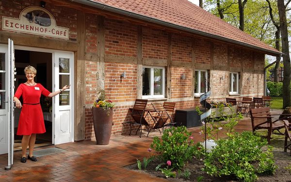 Eingangsbereich des Café Eichenhof