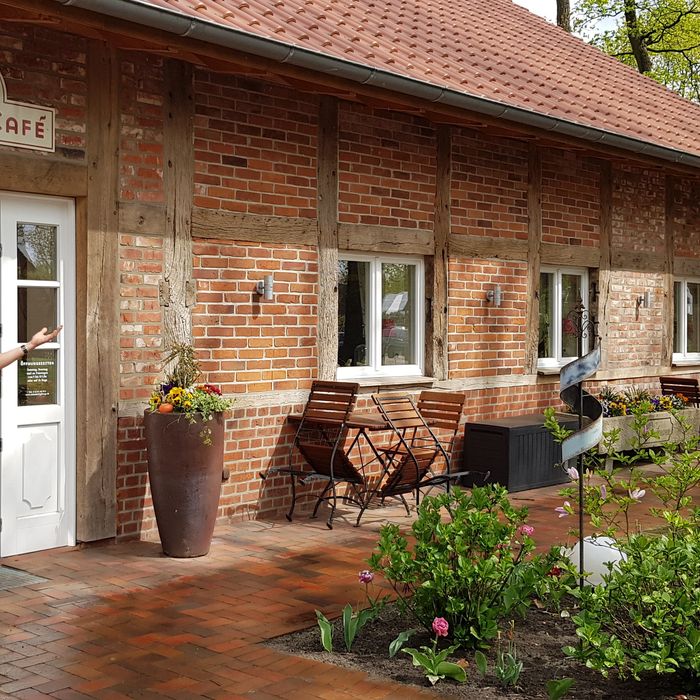 Eingangsbereich des Café Eichenhof