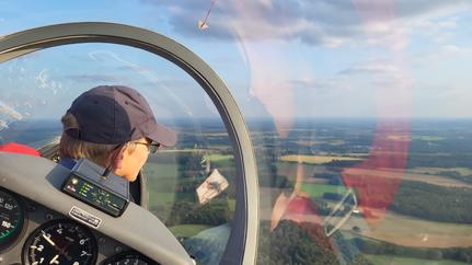 Blick aus dem Cockpit
