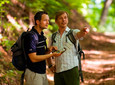 Unterwegs auf dem GPS-Erlebnispfad "Erlesene Natur - Waldwelten"