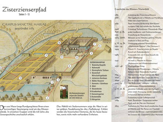 Zisterzienserpfad Kloster Marienfeld Faltblatt Stelen Seite 2