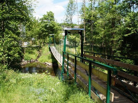Hängebrücke am Wisser Bach