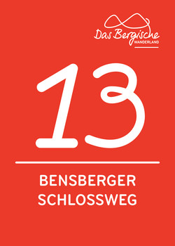 Streifzug 13 Bensberger Schlossweg Wegemarkierung 80x112mm 01