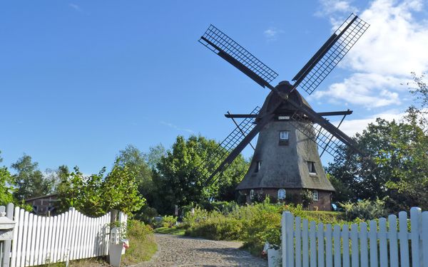 Die Windmühle in Sandbostel, ein schönes Fotomotiv