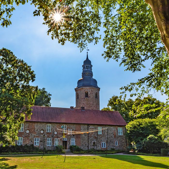 Der Stadtpark mit Museum Kloster Zeven und St.-Viti-Kirche