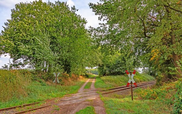 Über die Gleise der alten Bahnstrecke Tostedt-Zeven-Wilstedt