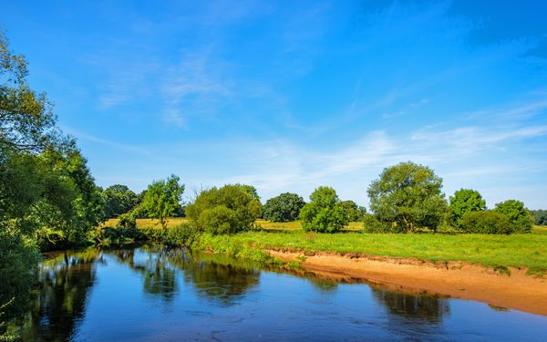 Wümme-Sandstrand an der Rotenburger Gothardbrücke