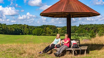 Pausieren am schattigen Rastplatz der Oak Ranch