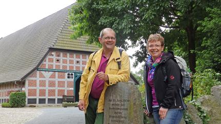 Wander-Fotostopp am Heimathaus Rotenburg (Wümme)