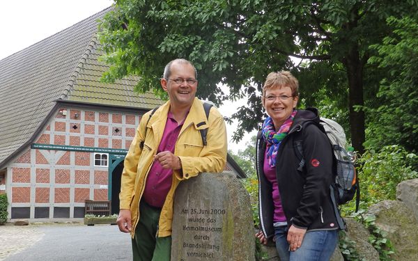 Wander-Fotostopp am Heimathaus Rotenburg (Wümme)