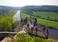 Schöne Aussicht vom Weser-Skywalk