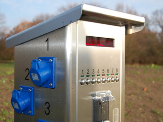 Münzautomat zur Stromabgabe