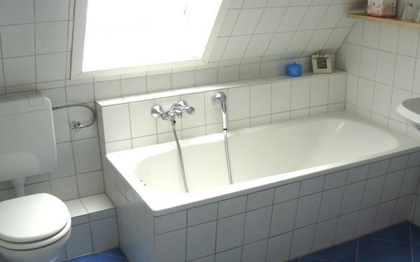Bad der Ferienwohnung Am Mahlersberg