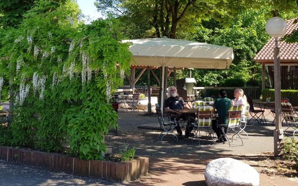 Sommerterrasse des Oste-Hotels Bremervörde