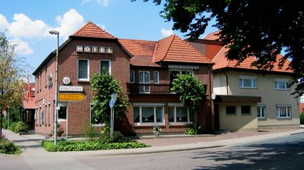 Außenansicht des Gasthof Röhrs in Sottrum