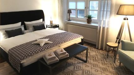 Ein gemütliches Gästezimmer in der Alten Tischlerei