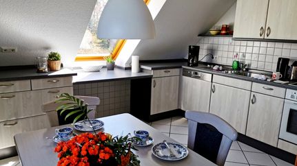 Die Küche der Ferienwohnung Burgittensen