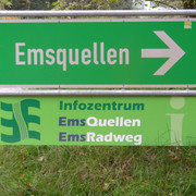 Hinweisschild am Emser Kirchweg