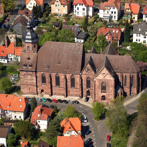 Münsterkirche Sankt Alexandri Luftaufnahme