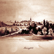 Kupferstich Bösingfeld 1869