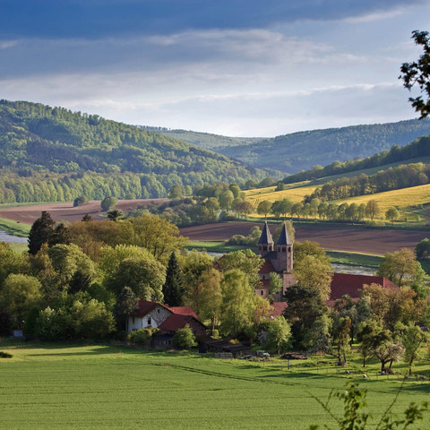 Luftbild Kloster Bursfelde