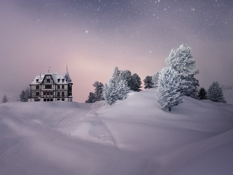 Villa Cassel im Winter