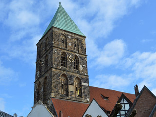 Kirchturm am Marktplatz in Rheine