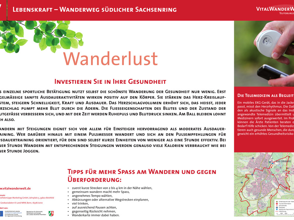 VitalWanderWelt Wanderweg südlicher Sachsenring - Wanderlust