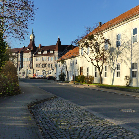Rheinischer Hof_Hintergrund Rathaus Einbeck