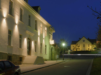 Appartements Residenz Jacobs in Ballenstedt - Fassade bei Nacht