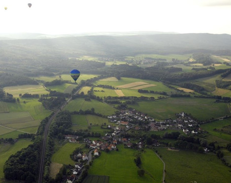 Ballonfahrt über Langeland bei Bad Driburg