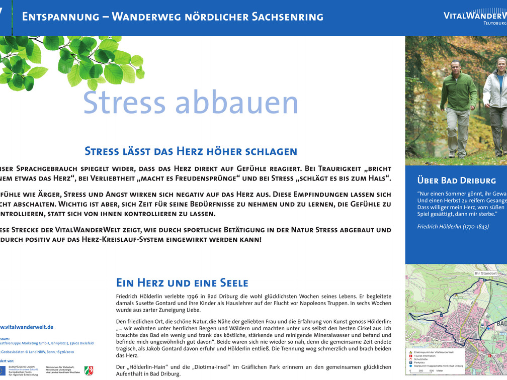 VitalWanderWelt Wanderweg nördlicher Sachsenring - Stress abbauen