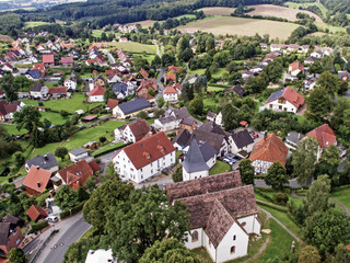 Luftaufnahme Bergdorf Talle