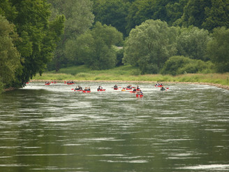 Mit dem Kanu auf der Weser