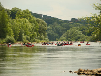 Mit dem Kanu auf der Weser
