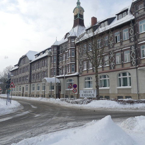 Neues Rathaus Einbeck_im Schnee