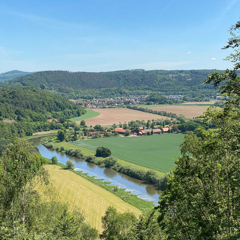 Panoramablick in das Weserbergland