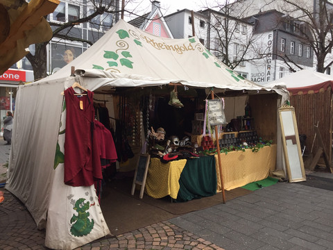Rheingoldstand auf dem Mittelalterlichen Markt zur Weihnachtszeit 2018