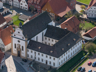 Luftaufnahme Franziskanerkloster in Lügde