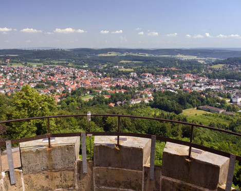 Blick vom Kaiser-Karls-Turm über Bad Driburg