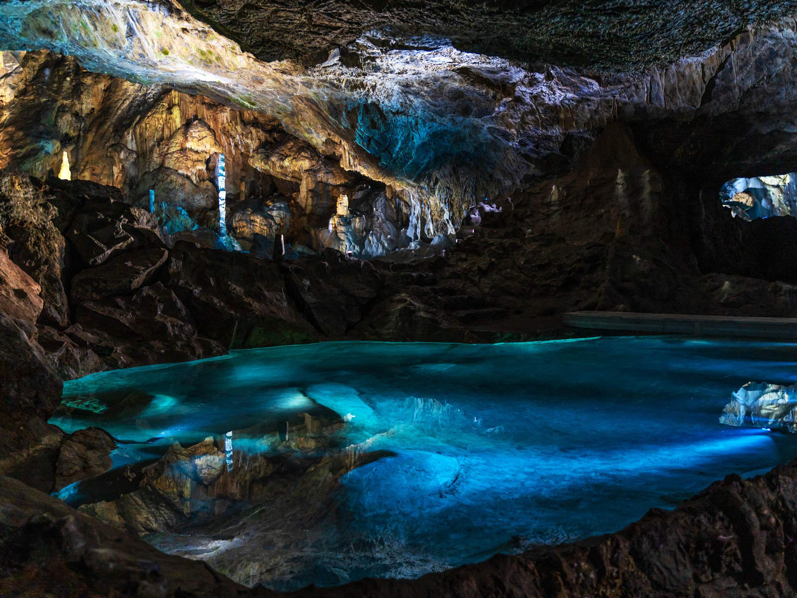 Baumannshöhle Rübeland - neu beleuchteter Goethesaal